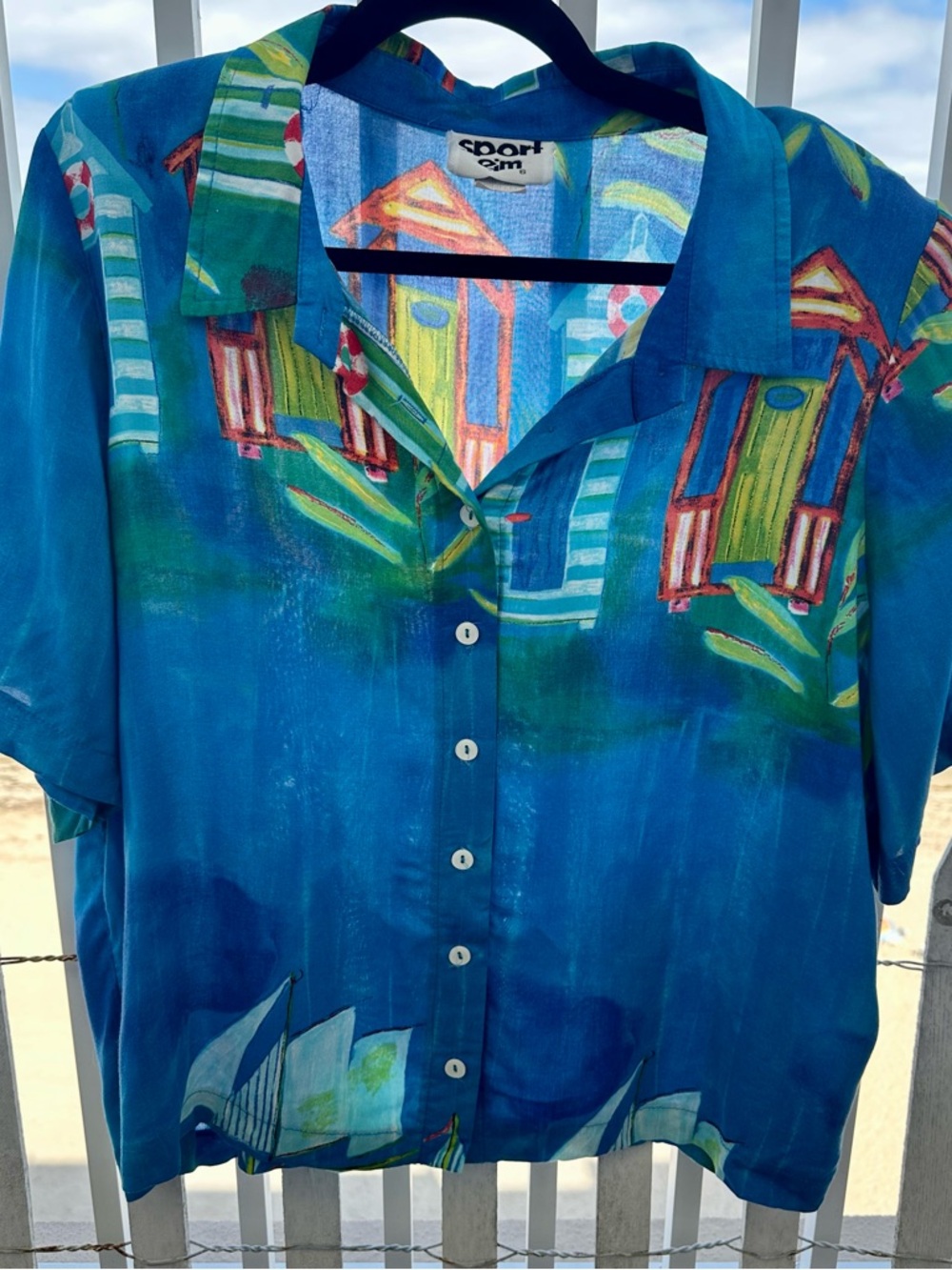 Vintage sailboat button down shirt